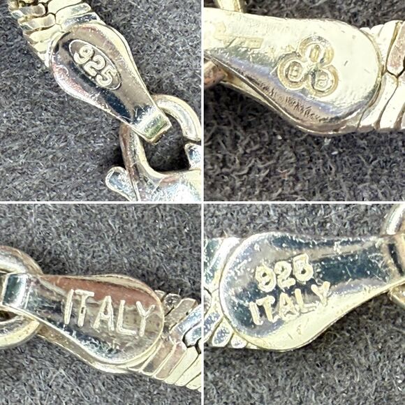 Vintage Italian Sterling Silver Ribbon Twist Bracelet – 6.75” – 925 Italy - Picture 8 of 8